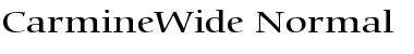 CarmineWide Normal Font