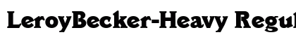 LeroyBecker-Heavy Regular preview