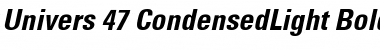 Download Univers 47 CondensedLight Font