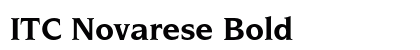 ITC Novarese Bold preview