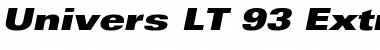 Download Univers LT 93 ExtraBlackEx Font