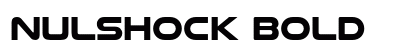 Nulshock Bold preview