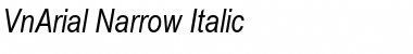 .VnArial Narrow Italic Font