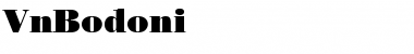 .VnBodoni Regular Font