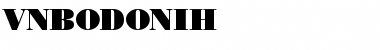 .VnBodoniH Regular Font