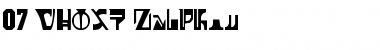 07-GHOST Zaiphon Regular Font