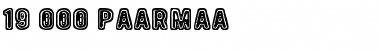 19 000 paarmaa Regular Font