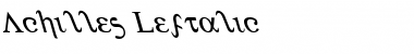 Achilles Leftalic Italic Font