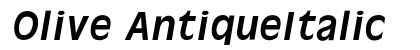 Olive AntiqueItalic Preview