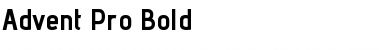 Advent Pro Bold Font