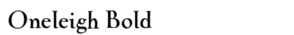 Oneleigh Bold preview