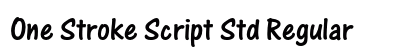 One Stroke Script Std Regular Preview