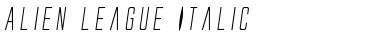 Alien League Italic Italic Font