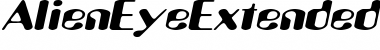 AlienEyeExtended Regular Font