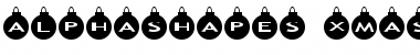 Download AlphaShapes xmas balls Font