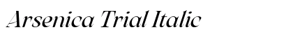 Arsenica Trial Italic preview