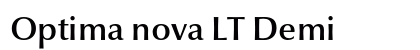 Optima nova LT Demi Preview