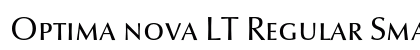Optima nova LT Regular Small Caps Preview