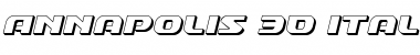 Download Annapolis 3D Italic Font