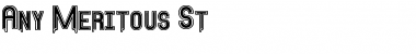 Any Meritous St Regular Font