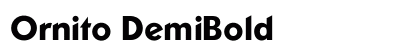 Ornito DemiBold Preview
