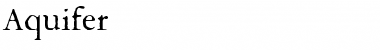 Aquifer Regular Font
