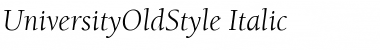 UniversityOldStyle Italic Font