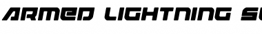 Armed Lightning Semi-Italic Semi-Italic Font