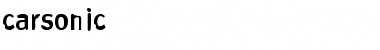 Download carsonic Font Download carsonic Font