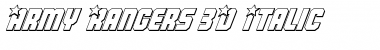 Army Rangers 3D Italic Italic Font Army Rangers 3D Italic Italic Font