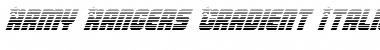 Army Rangers Gradient Italic Italic Font