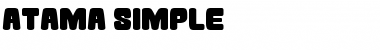 Atama Simple Regular Font