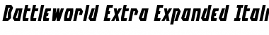 Battleworld Extra-Expanded Italic Extra-Expanded Italic Font
