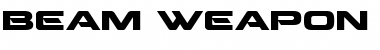 Download Beam Weapon Expanded Font