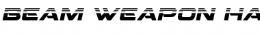 Beam Weapon Halftone Italic Italic Font