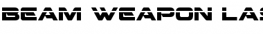 Beam Weapon Laser Regular Font