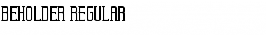 Beholder Regular Font