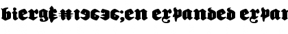Download Bierg䲴en Expanded Font
