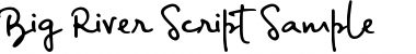 Download Big River Script Sample Font
