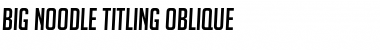 Download BigNoodleTitling Font