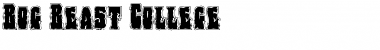 Bog Beast College Regular Font