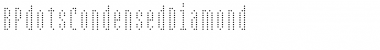BPdotsCondensedDiamond Regular Font