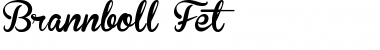 Brannboll Fet Regular Font