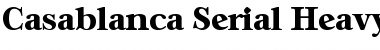 Download Casablanca-Serial-Heavy Font