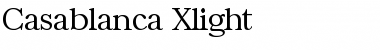 Casablanca-Xlight Regular Font