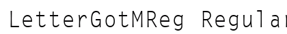 LetterGotMReg Regular preview