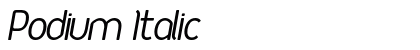 Podium Italic preview