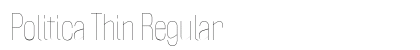 Politica Thin Regular preview