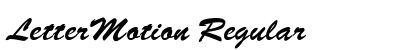 LetterMotion Regular preview