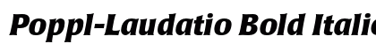 Poppl-Laudatio Bold Italic Preview